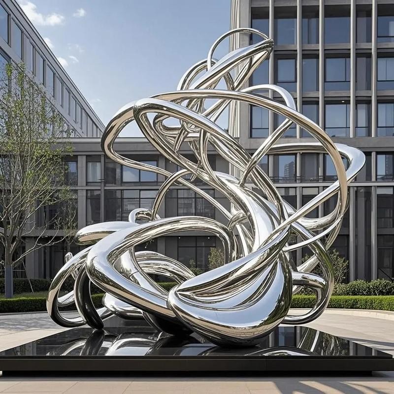 Abstract Stainless Steel Sculpture factory